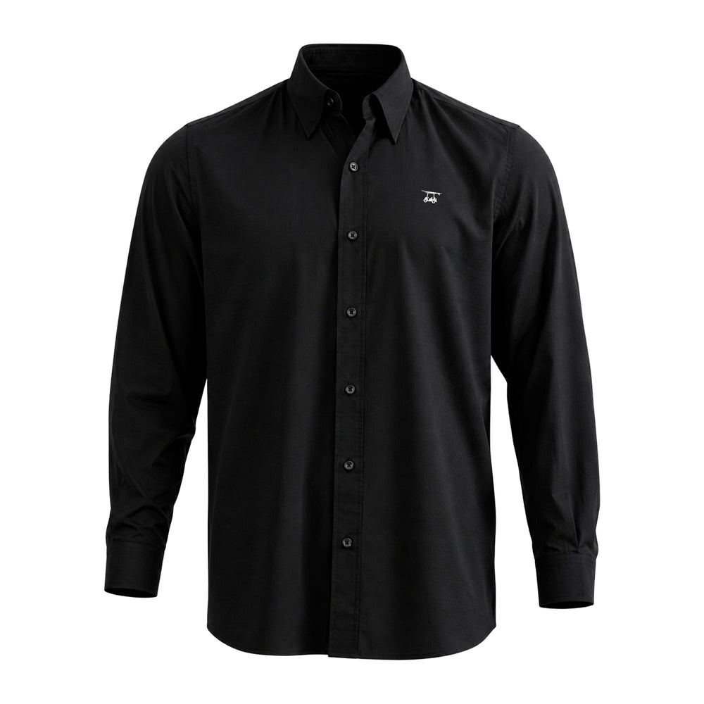 Islander Button Down - Solid Black