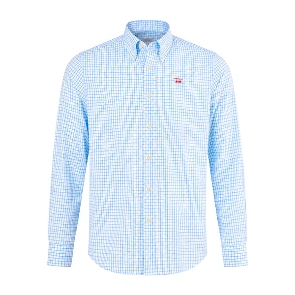 Island Button Down - Blue/White Check