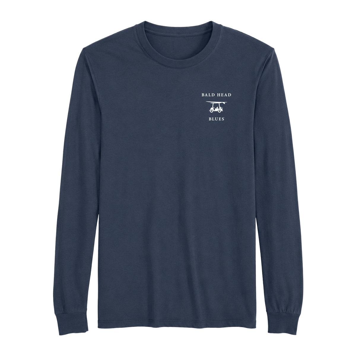 Island Tee - Long Sleeve Blues Logo Navy