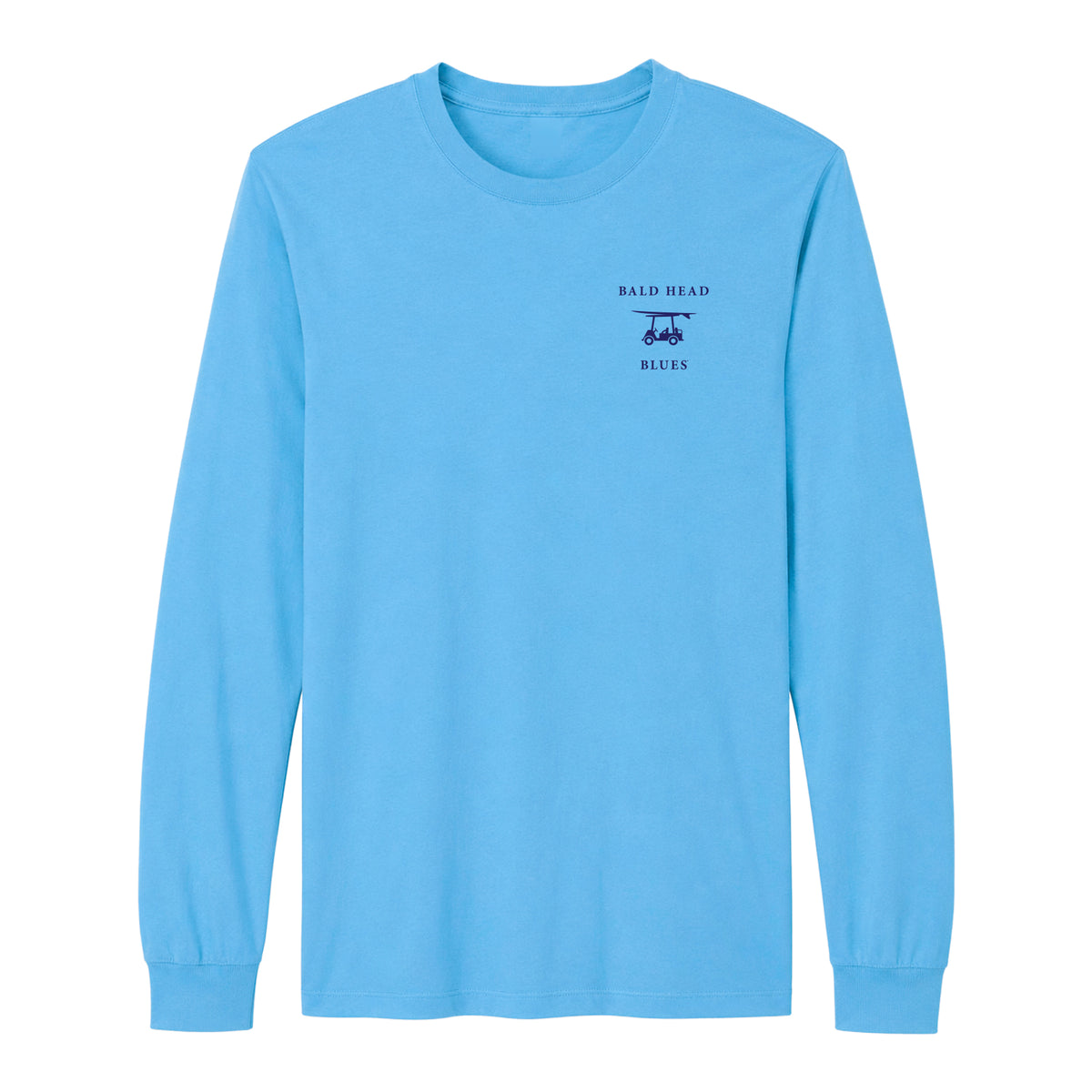 Island Tee - Long Sleeve USA Flag - Azure