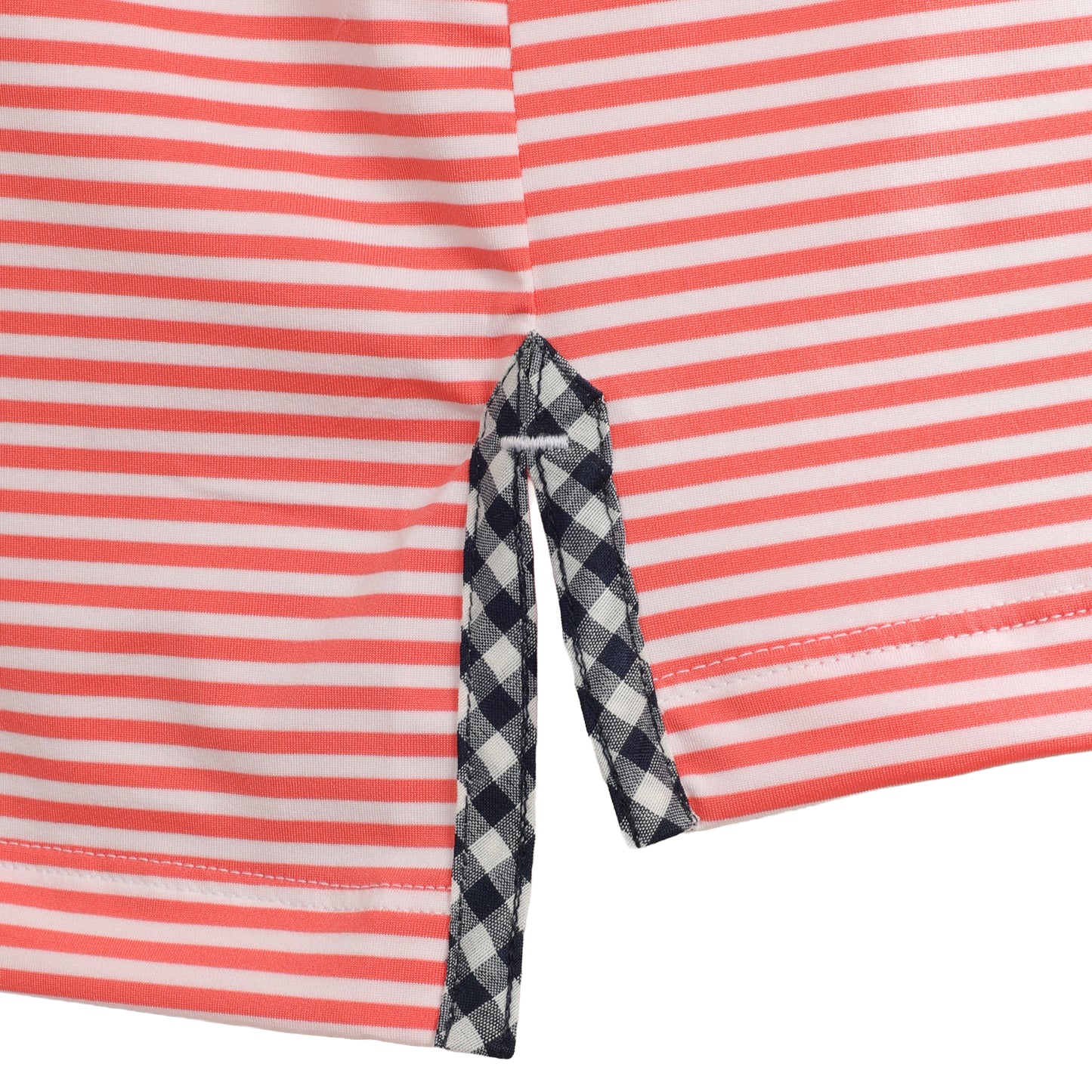 Albatross Polo Coral / White Stripe