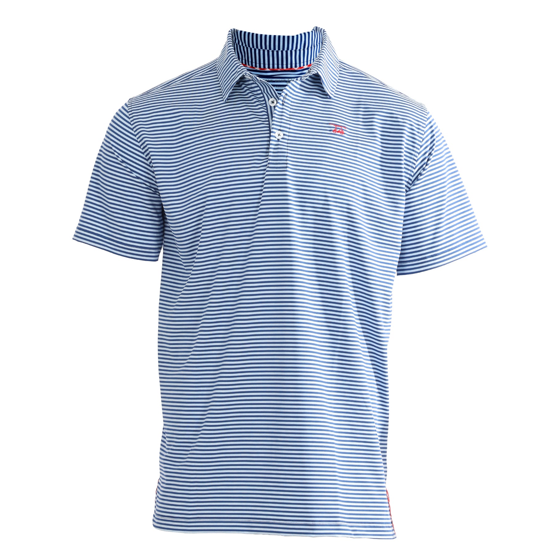 Albatross Polo - Heather Bell / Royal Stripe