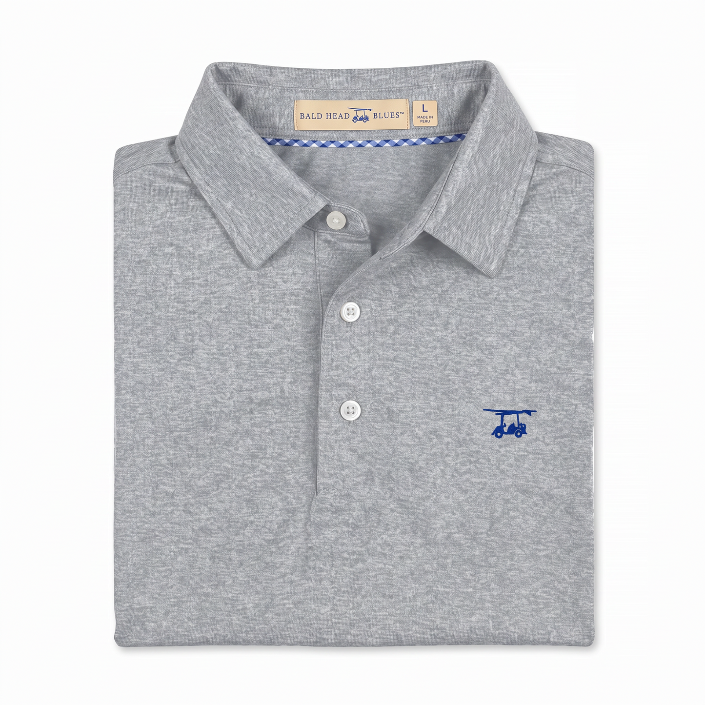 Albatross Polo Heather Monument folded