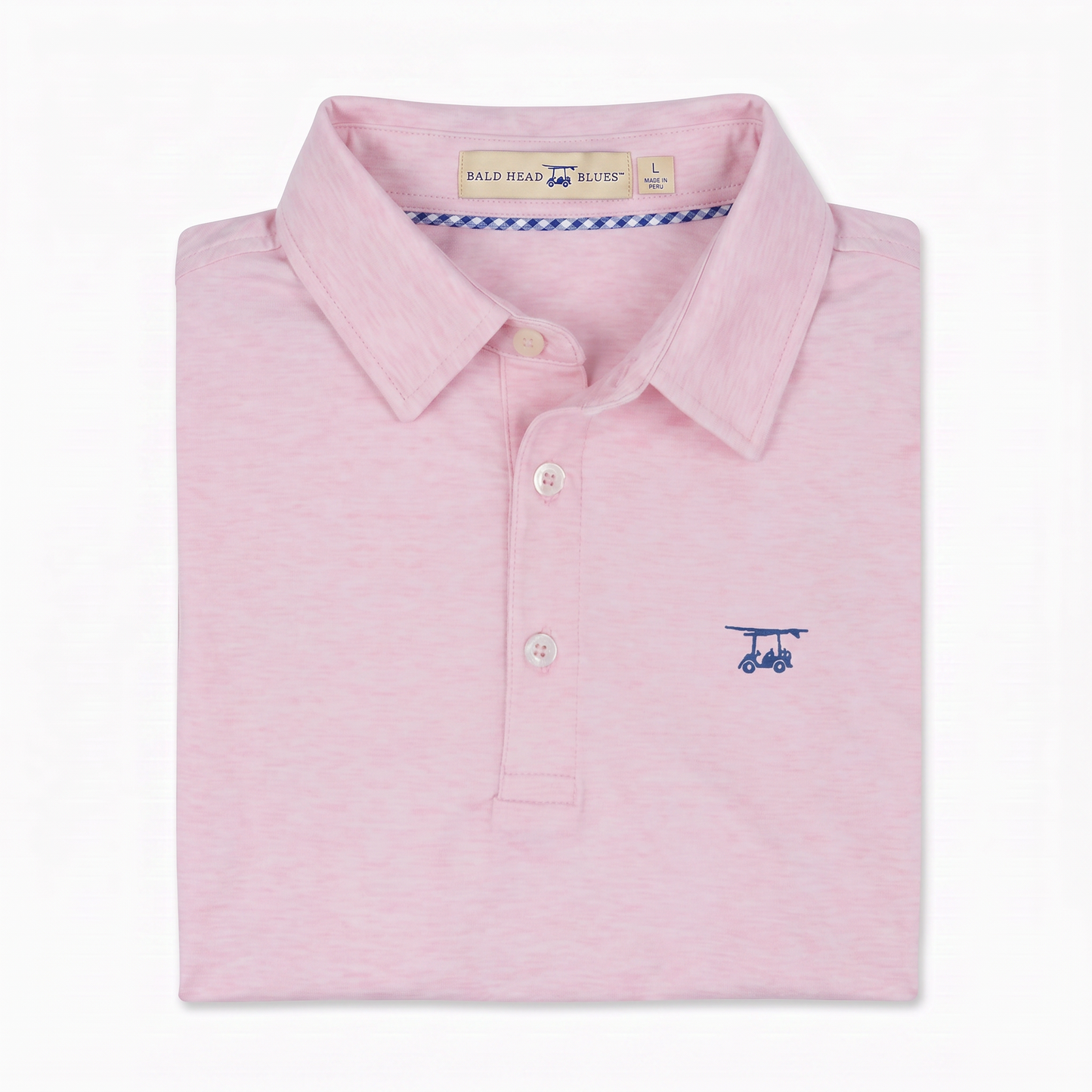 Albatross Polo Heather Pink folded
