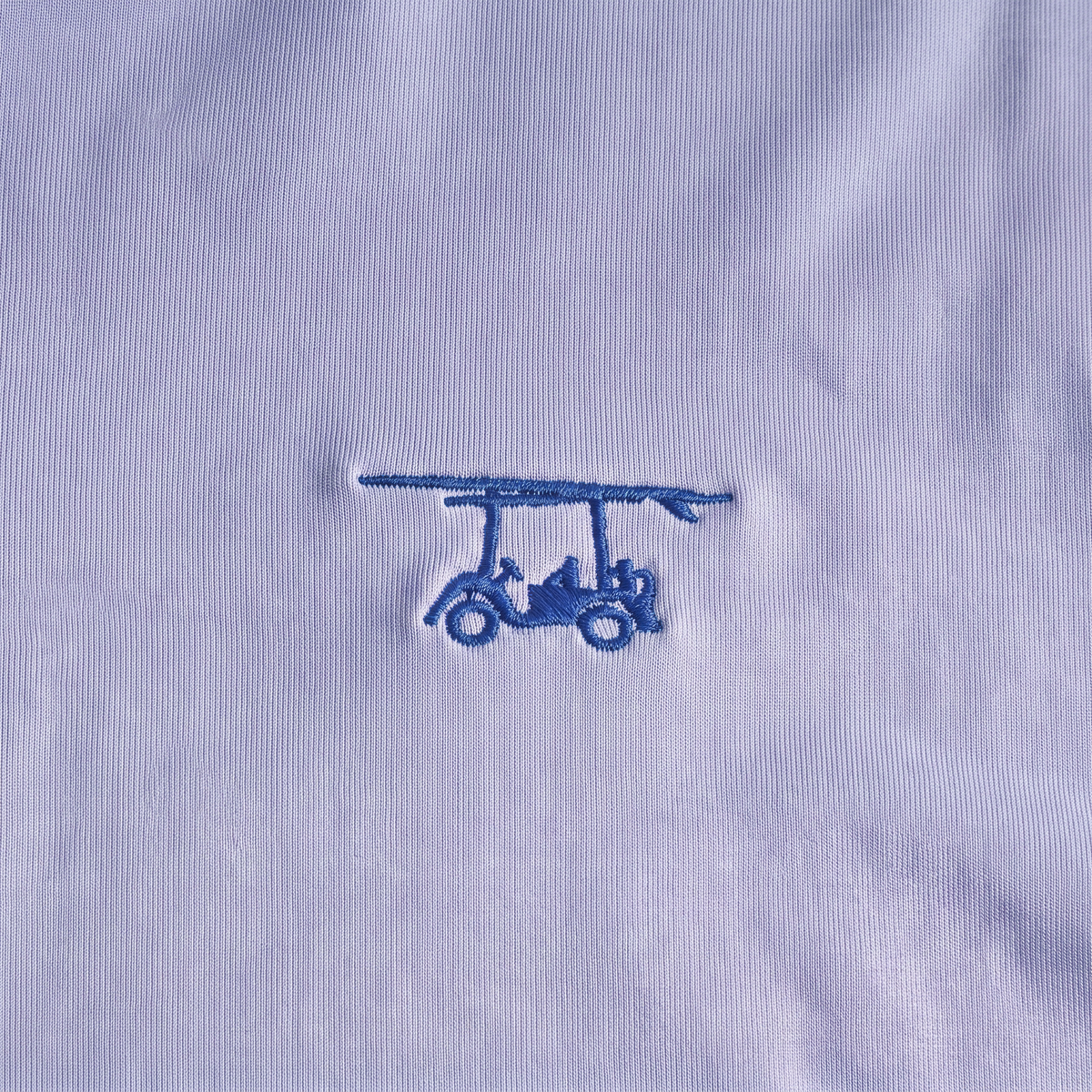 Albatross Polo Lavender chest logo detail