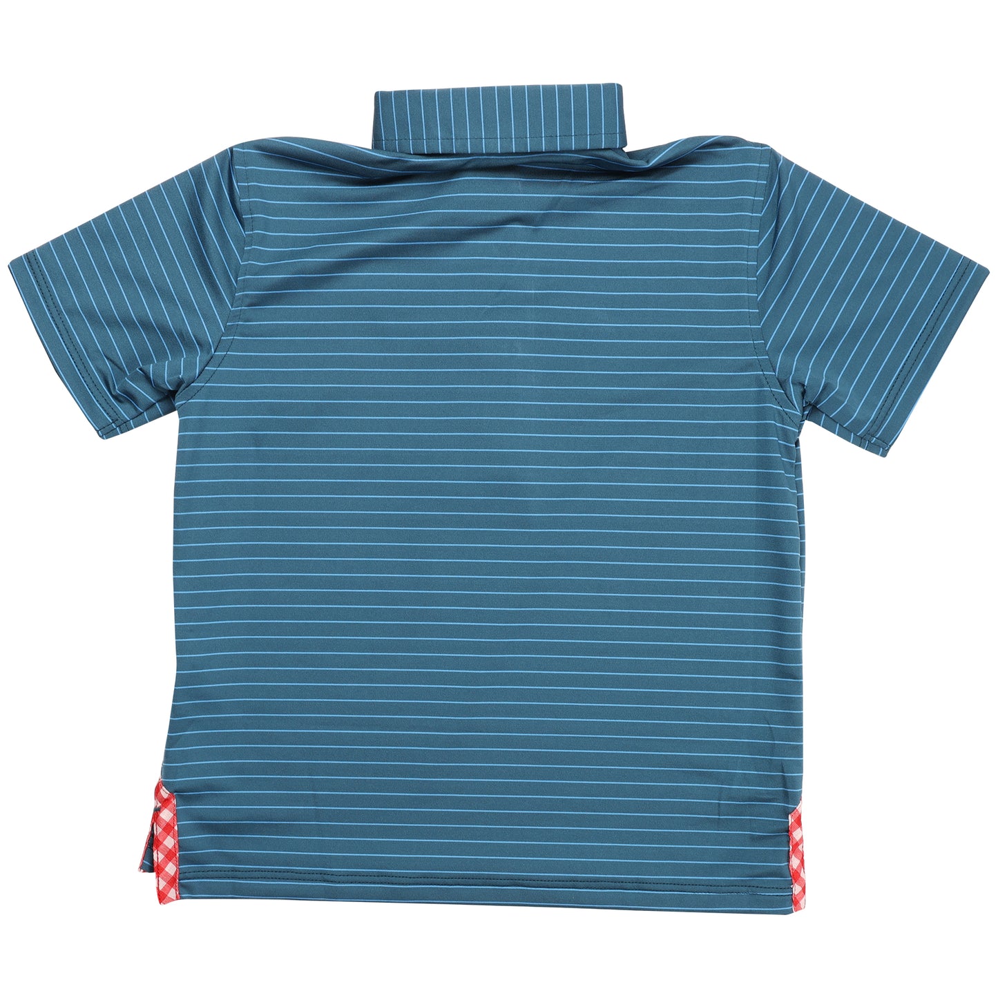Youth Albatross Polo - Ocean Depth / Azure Blue Pinestripe