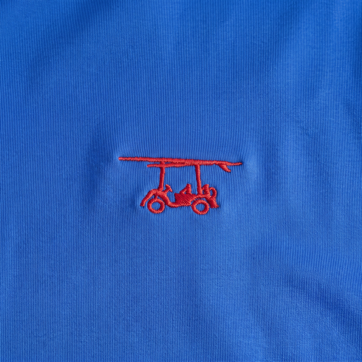 Albatross Polo Royal Blue chest logo detail