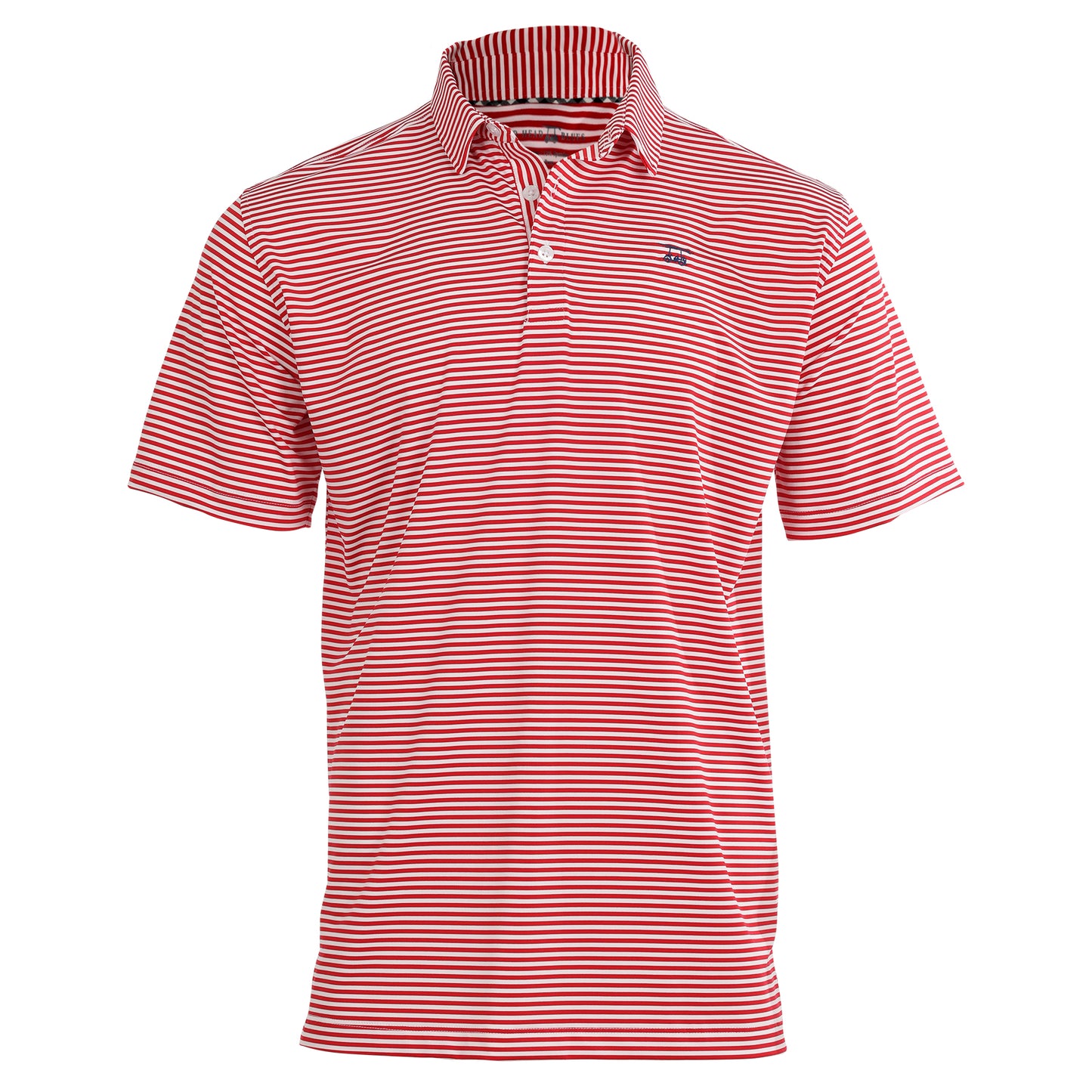 Albatross Polo - State Red / White Stripes