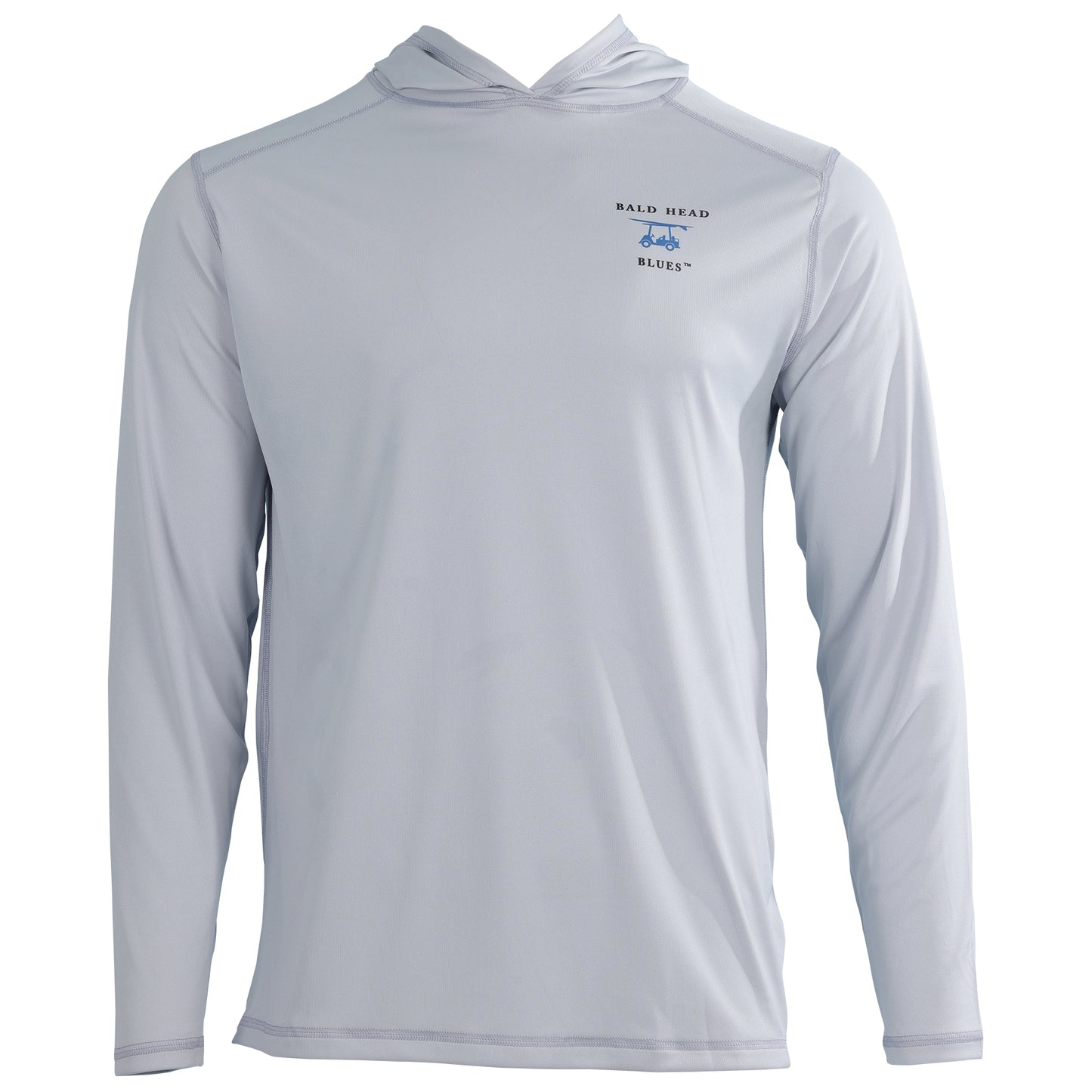 Performance Long Sleeve Logo Hoodie - Pearl Grey