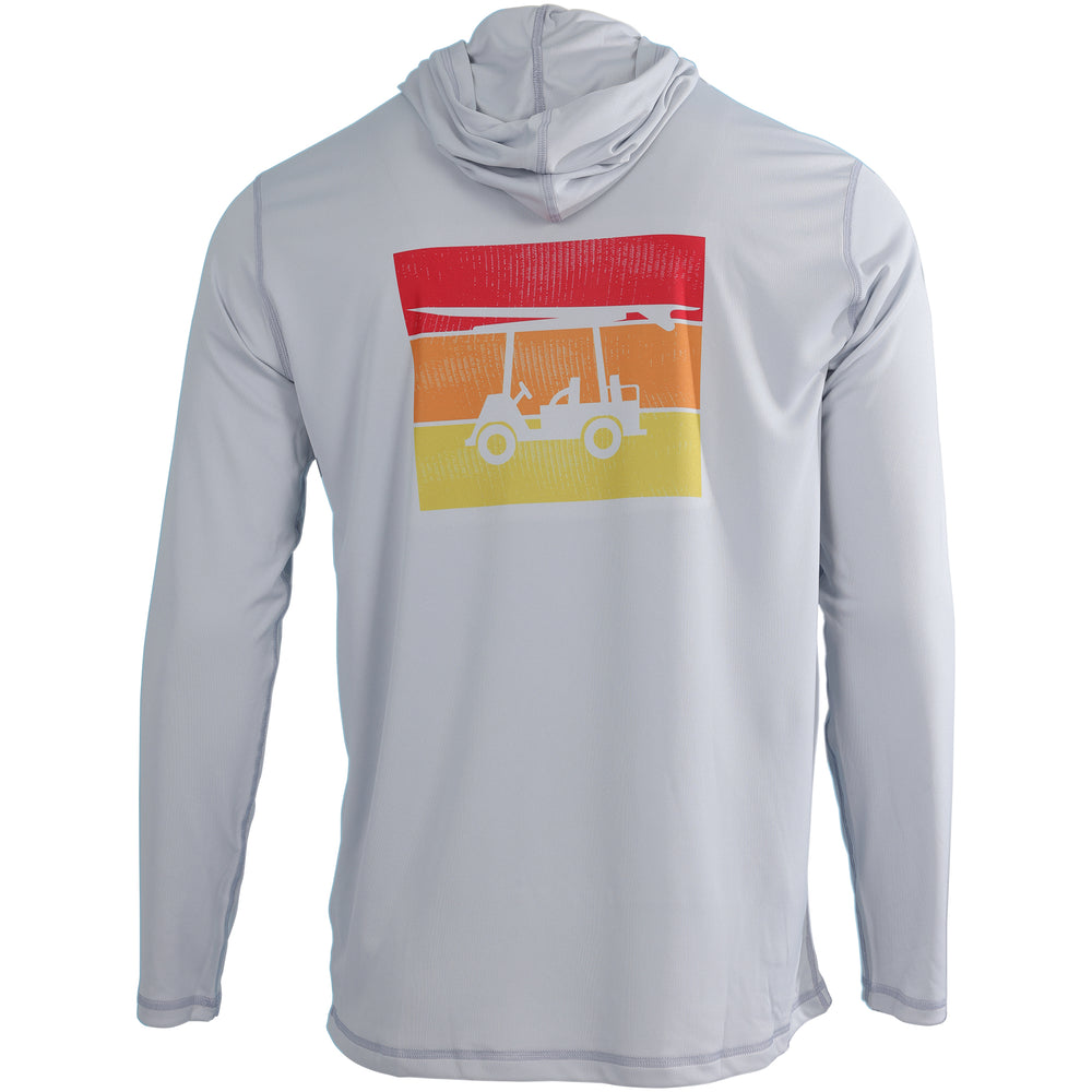 Performance Long Sleeve Logo Hoodie - Pearl Grey