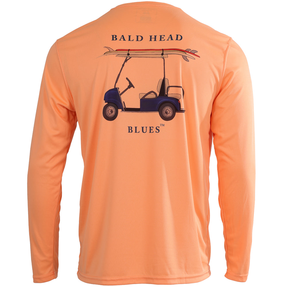 Performance Long Sleeve Golf Cart T-Shirt - Citrus