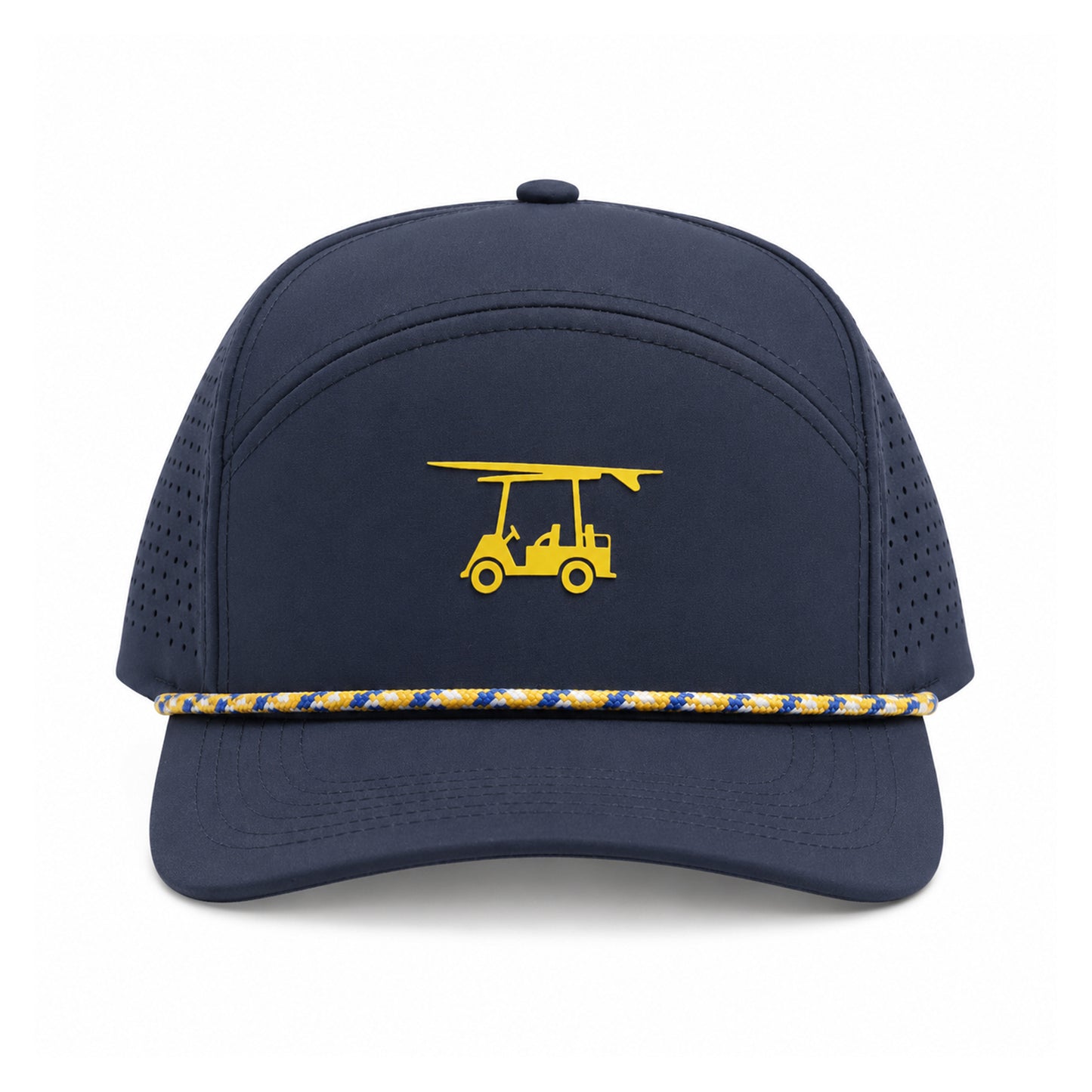 Six Panel Twill Roped Trucker Hat - Medieval