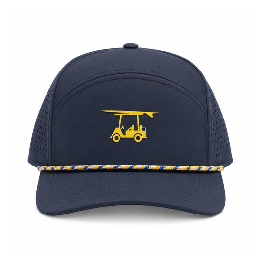 Six Panel Twill Roped Trucker Hat - Medieval