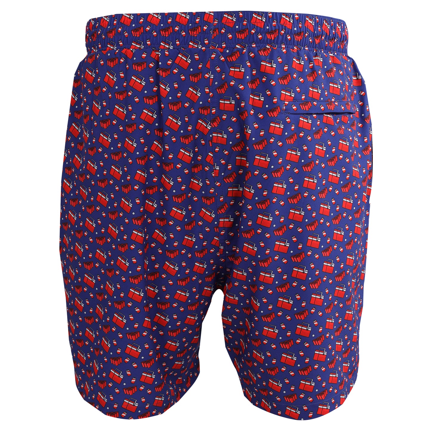 Medieval w/Cooler Print Swim Trunks