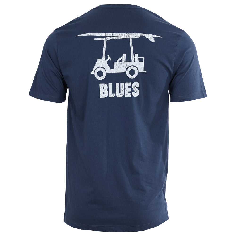 Cotton Tee - Blues Logo - Navy