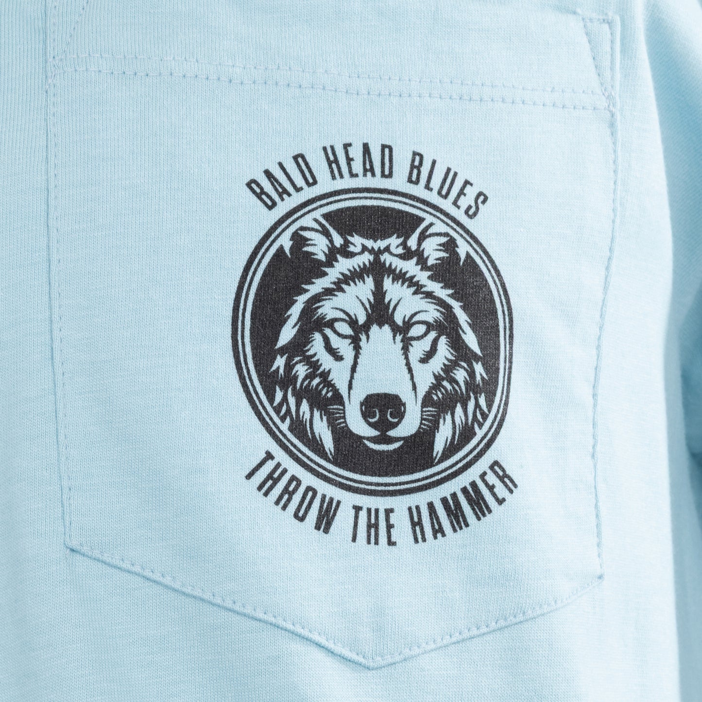 Cotton Tee - Wolf Hammer - Arctic Blue