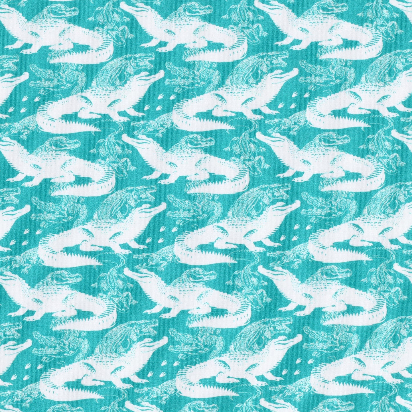 Youth Albatross Polo - Crocs And Gators All-Over Print on Lagoon