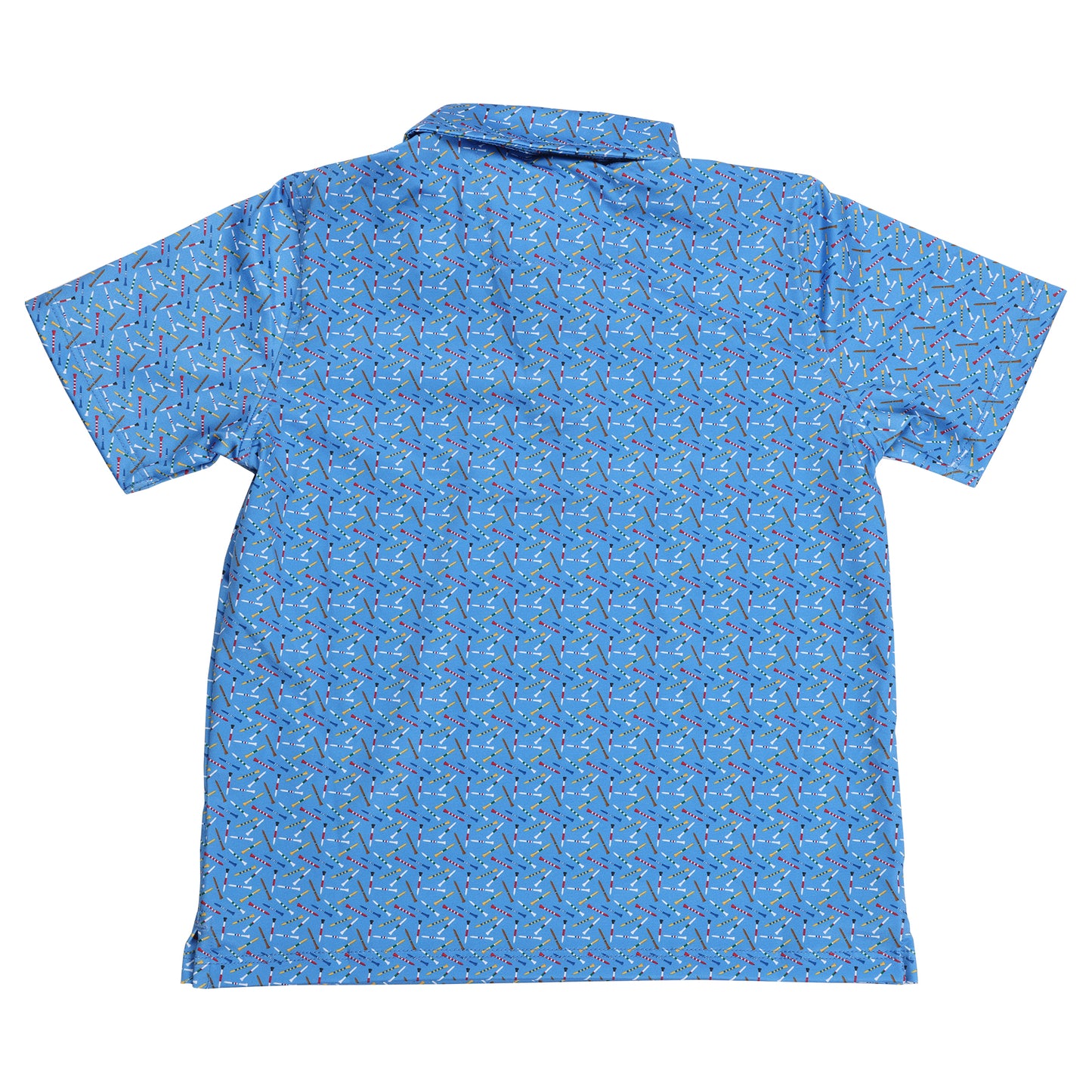 Youth Albatross Polo - Golf Tees All-Over Print on Azure