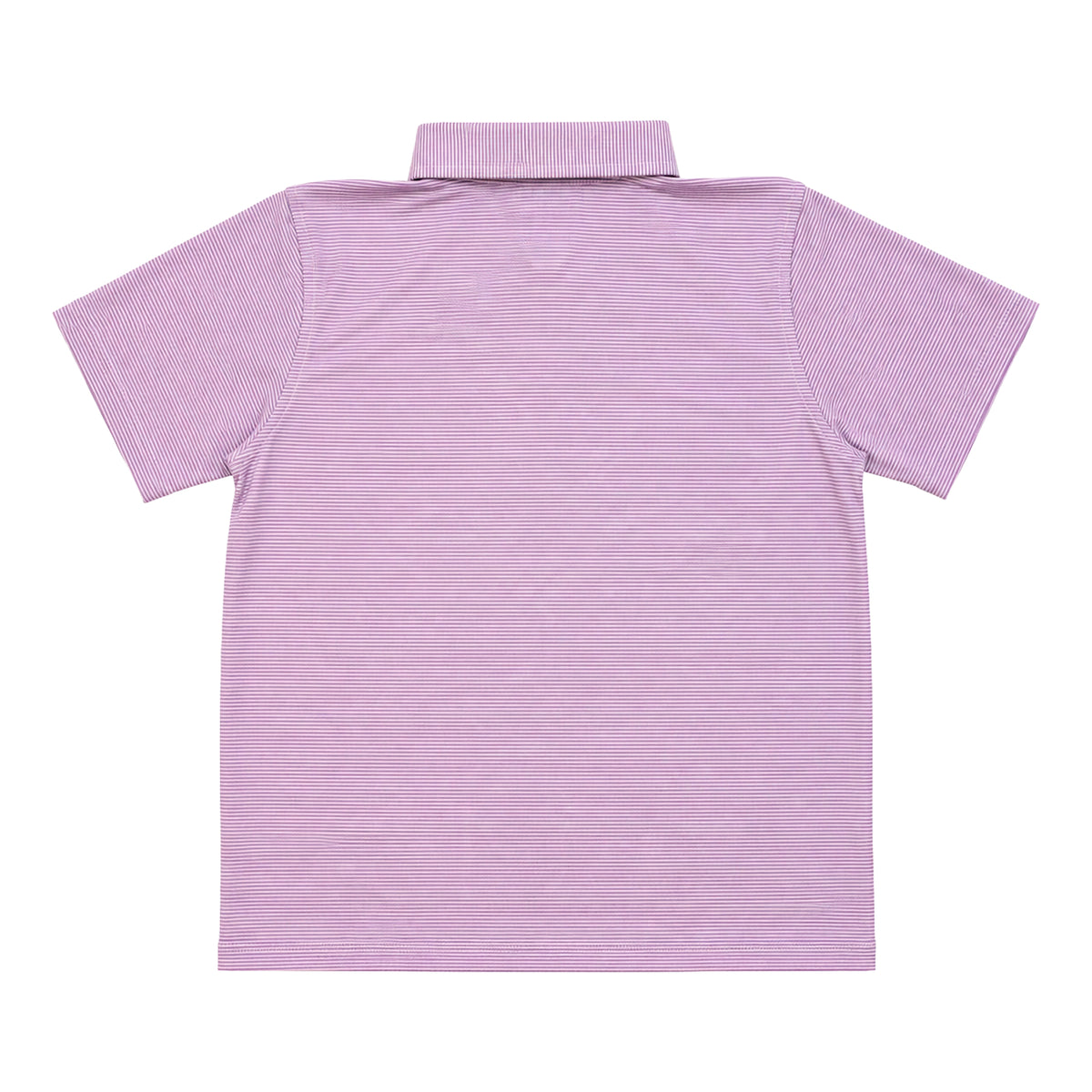 Albatross Youth Polo - Heather Lavender White Microstripe