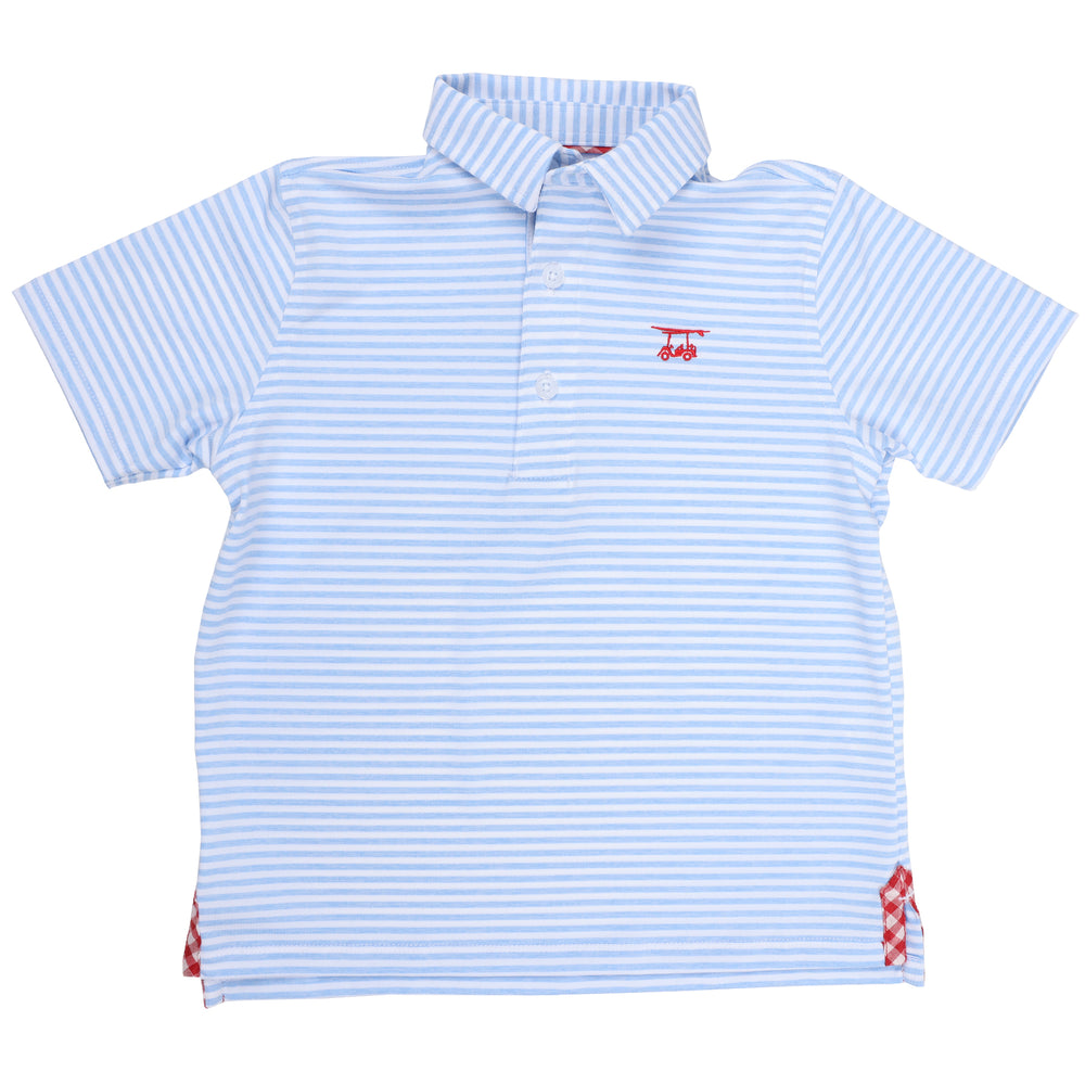 Albatross Youth Polo - White / Heather Bell
