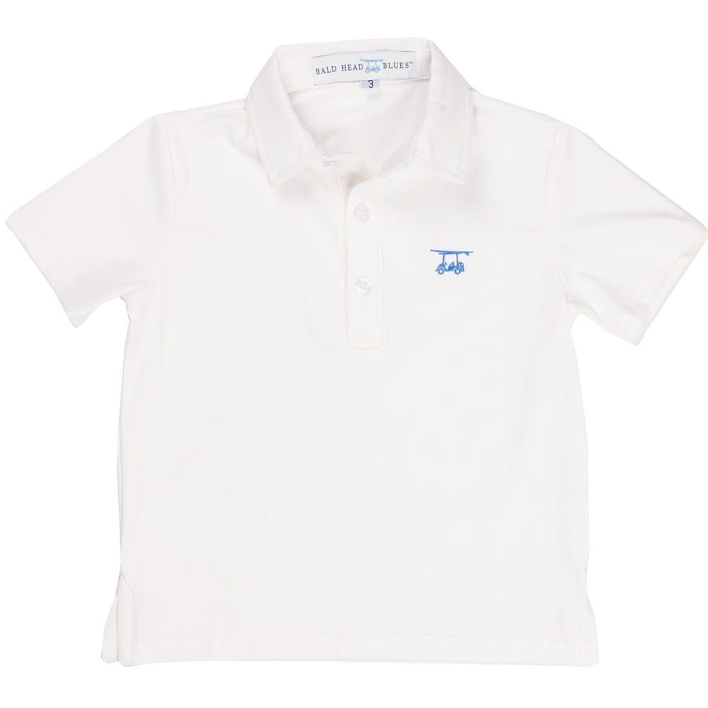 Youth First Class Polo - White