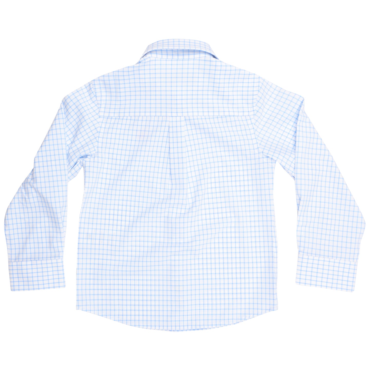 Youth Islander Button Down - White w/ Bell Checks