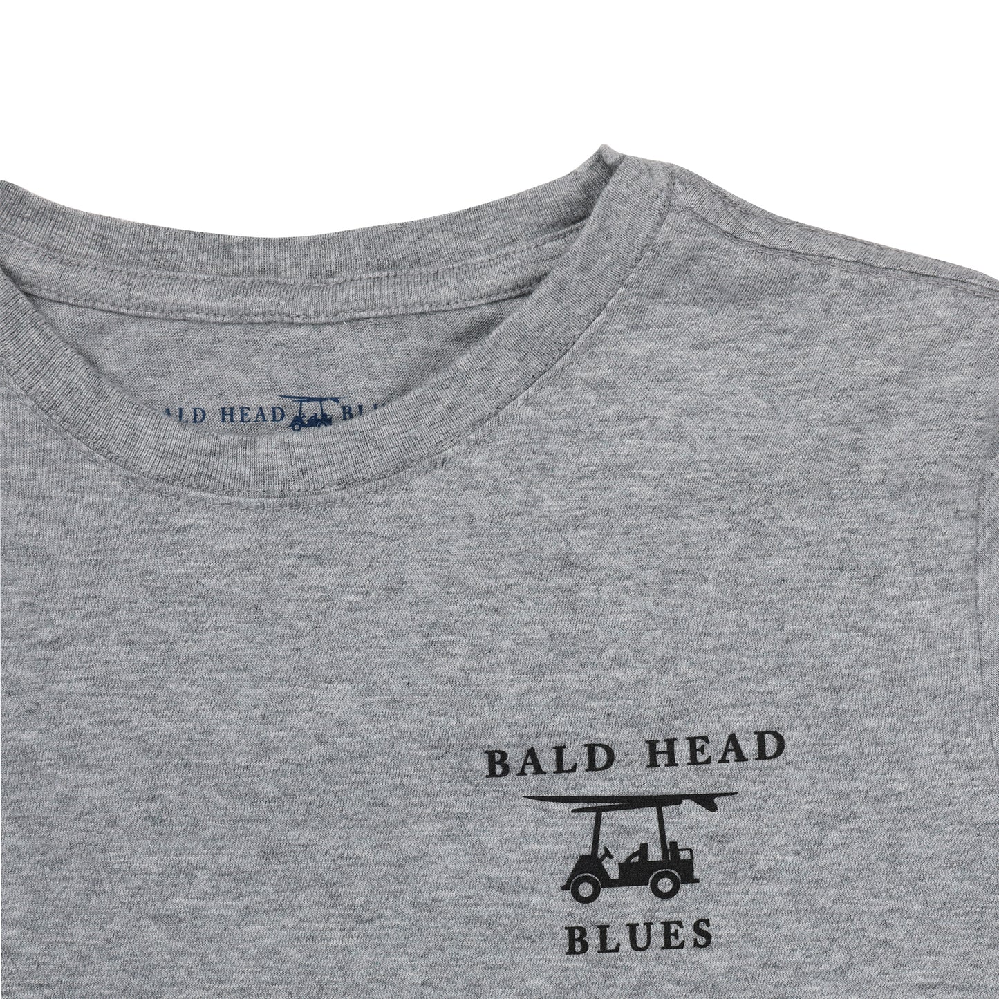 Island Tee - Youth Short Sleeve Pirate Ship - Heather Grey