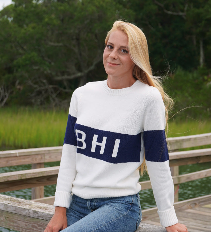 BHI Sweater - Women's - Navy/White