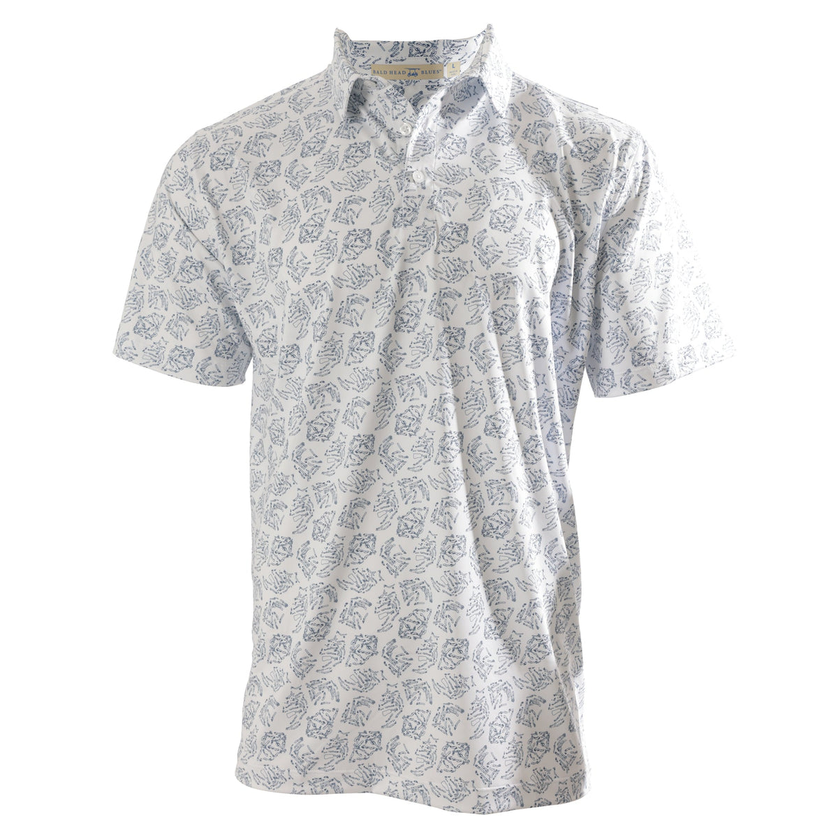 Albatross Polo - Majors - White, all-over print