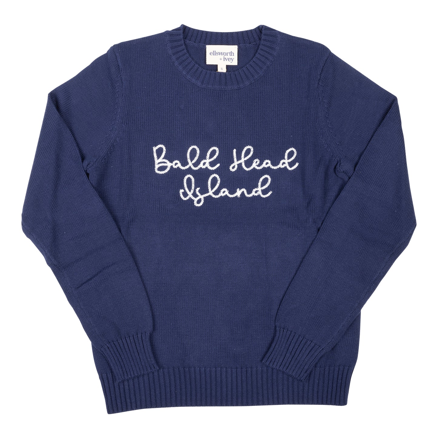 BHB x Ellsworth & Ivey - Bald Head Island Script Sweater - Navy