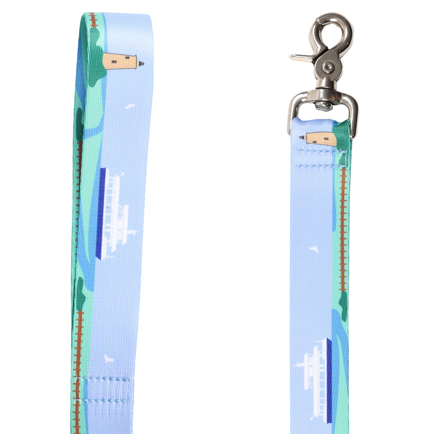 Printed Dog Leash - Ferry & Lighthouse