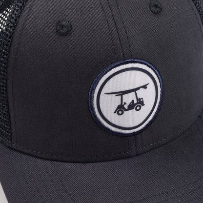 Trucker Hat w/ Circle Logo - Navy