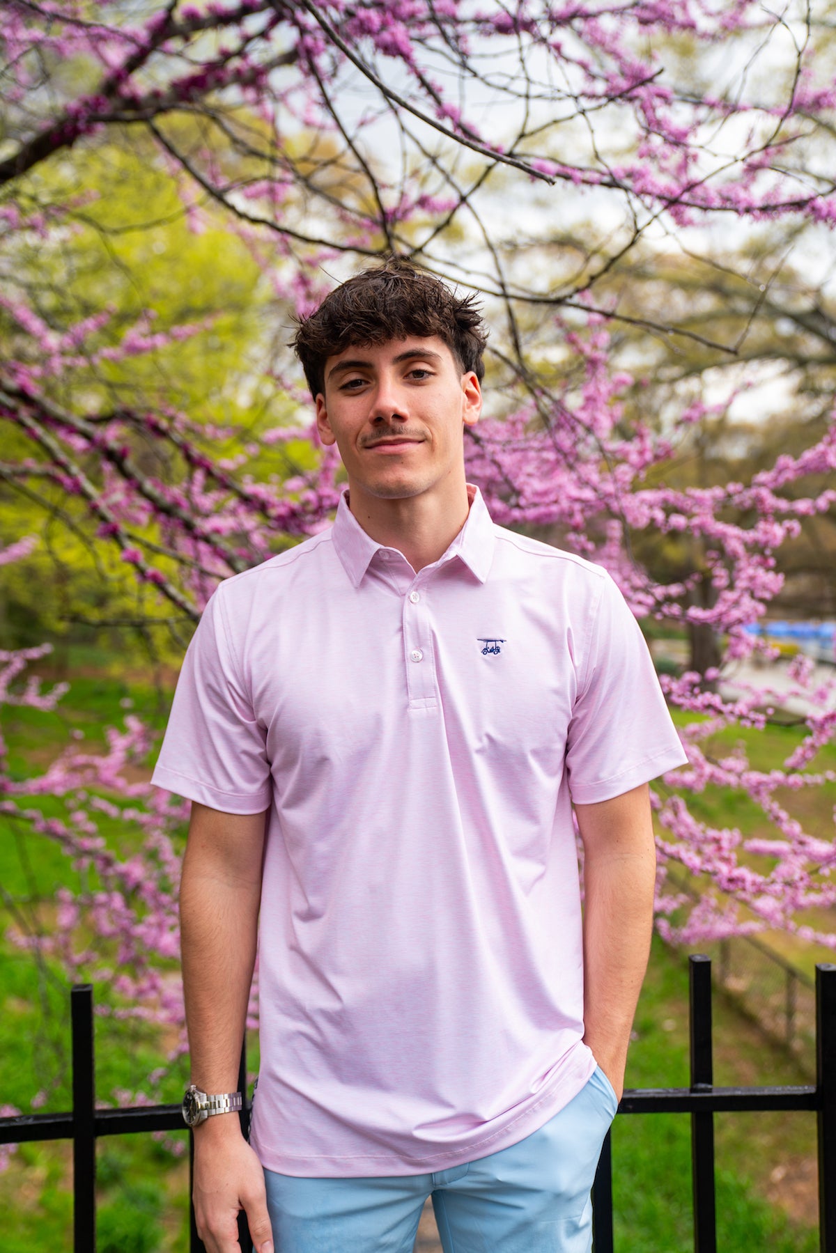 Albatross Polo - Heather Pink