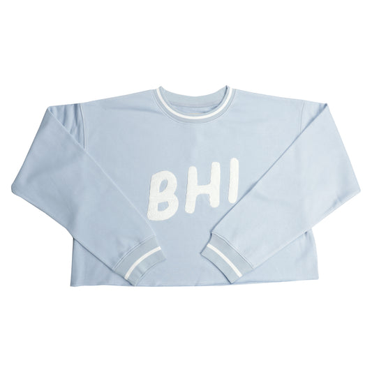 BHB x Ellsworth & Ivey - Ellie Cropped Sweatshirt - BHI - Light Blue