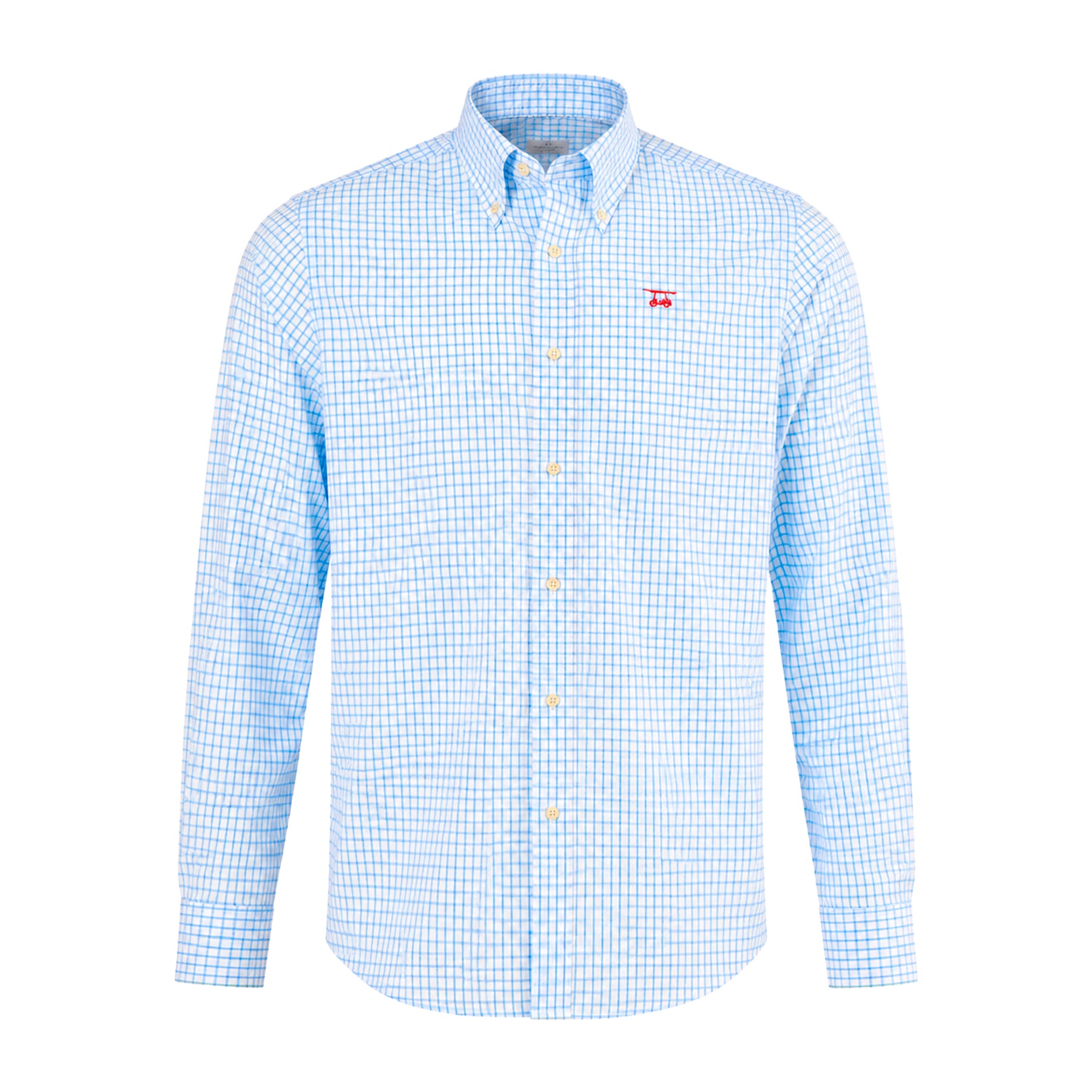 Island Button Down - Blue/White Check