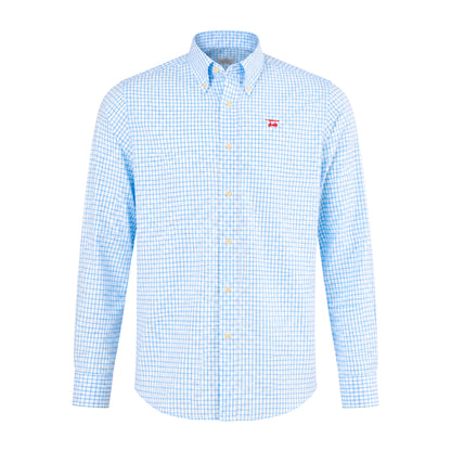 Island Button Down - Blue/White Check