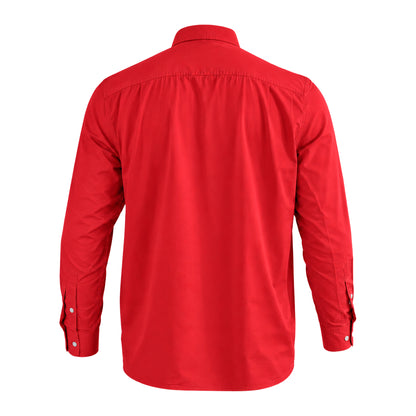 Islander Button Down - Solid Red