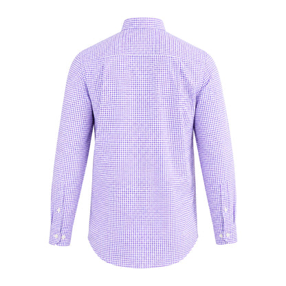 Islander Button Down - Blue Blush Check