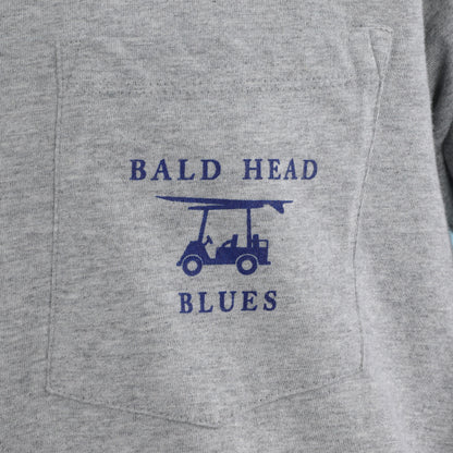 Island Tee - Long Sleeve Golf Cart - Heather Grey