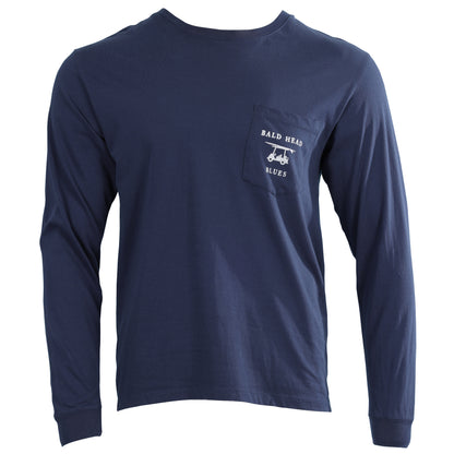Island Tee - Long Sleeve USA Flag - Navy