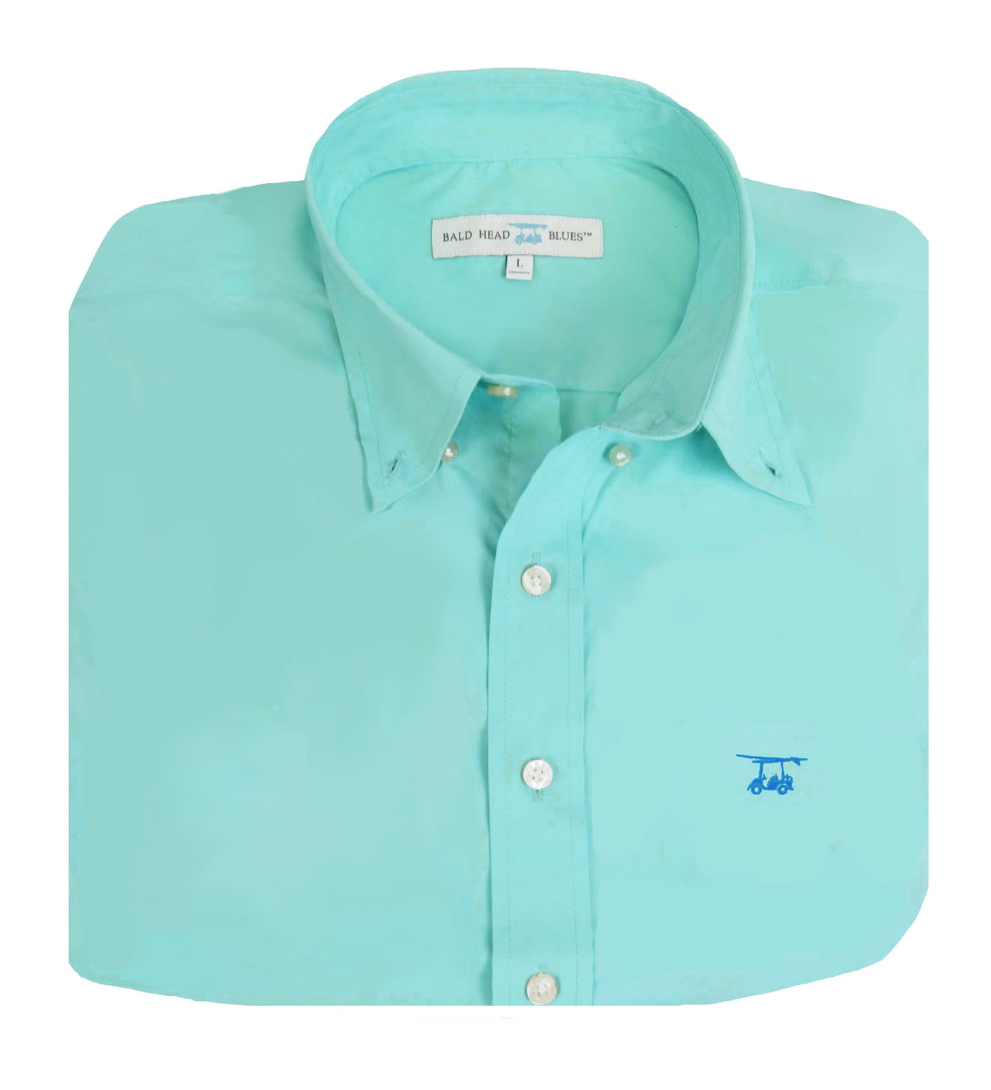 Islander Button Down - Solid Aruba