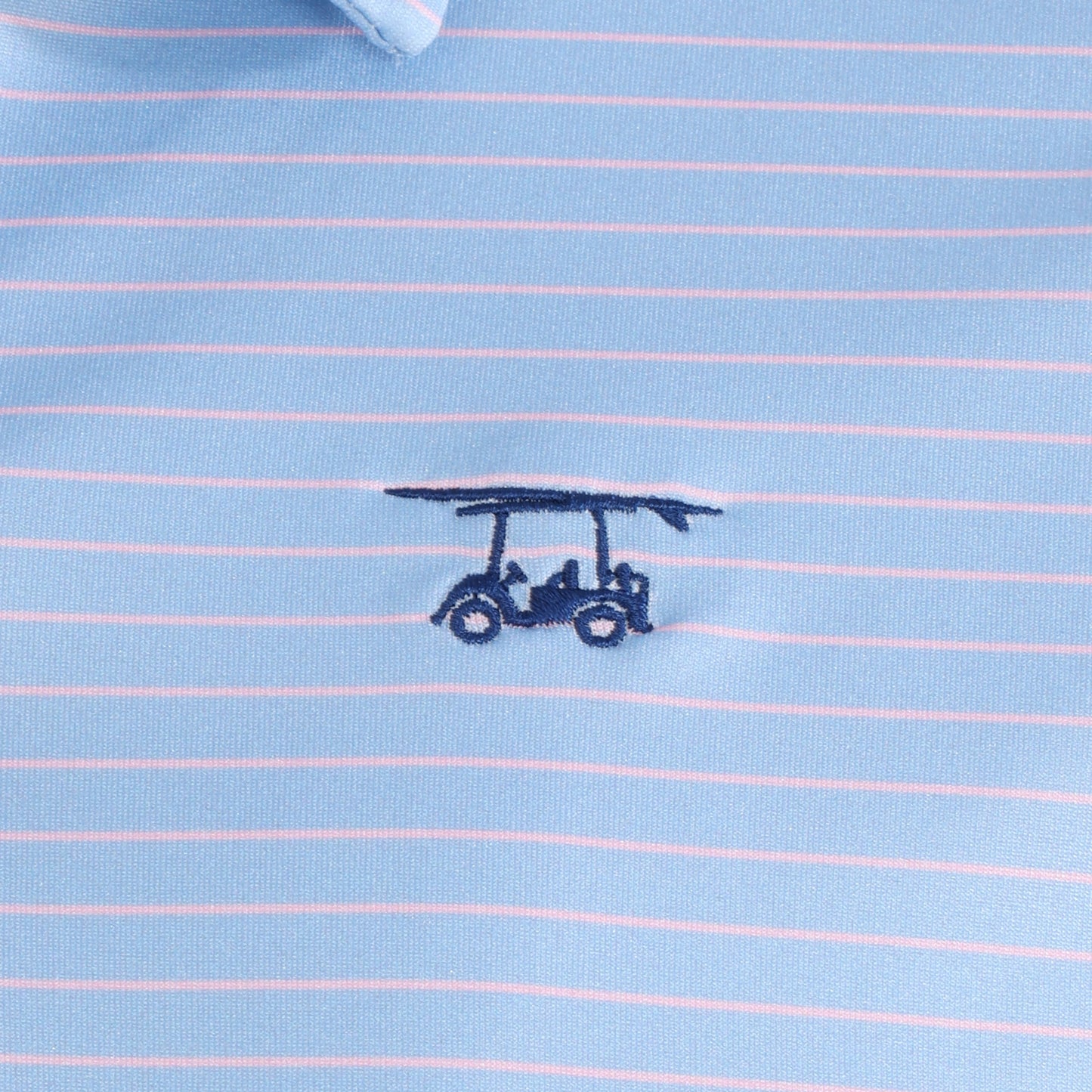Albatross Polo - Blush / Bell Pinstripe