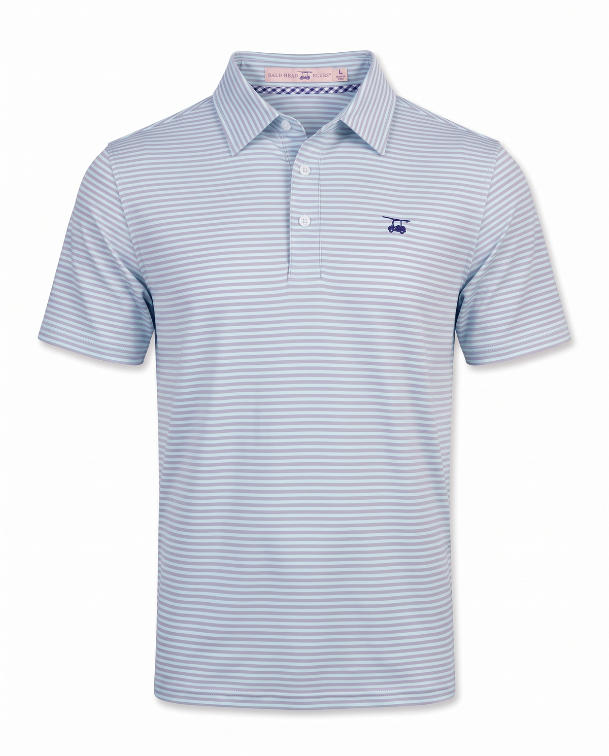 Albatross Polo Feeder Stripe - Aruba/Lavender - Front