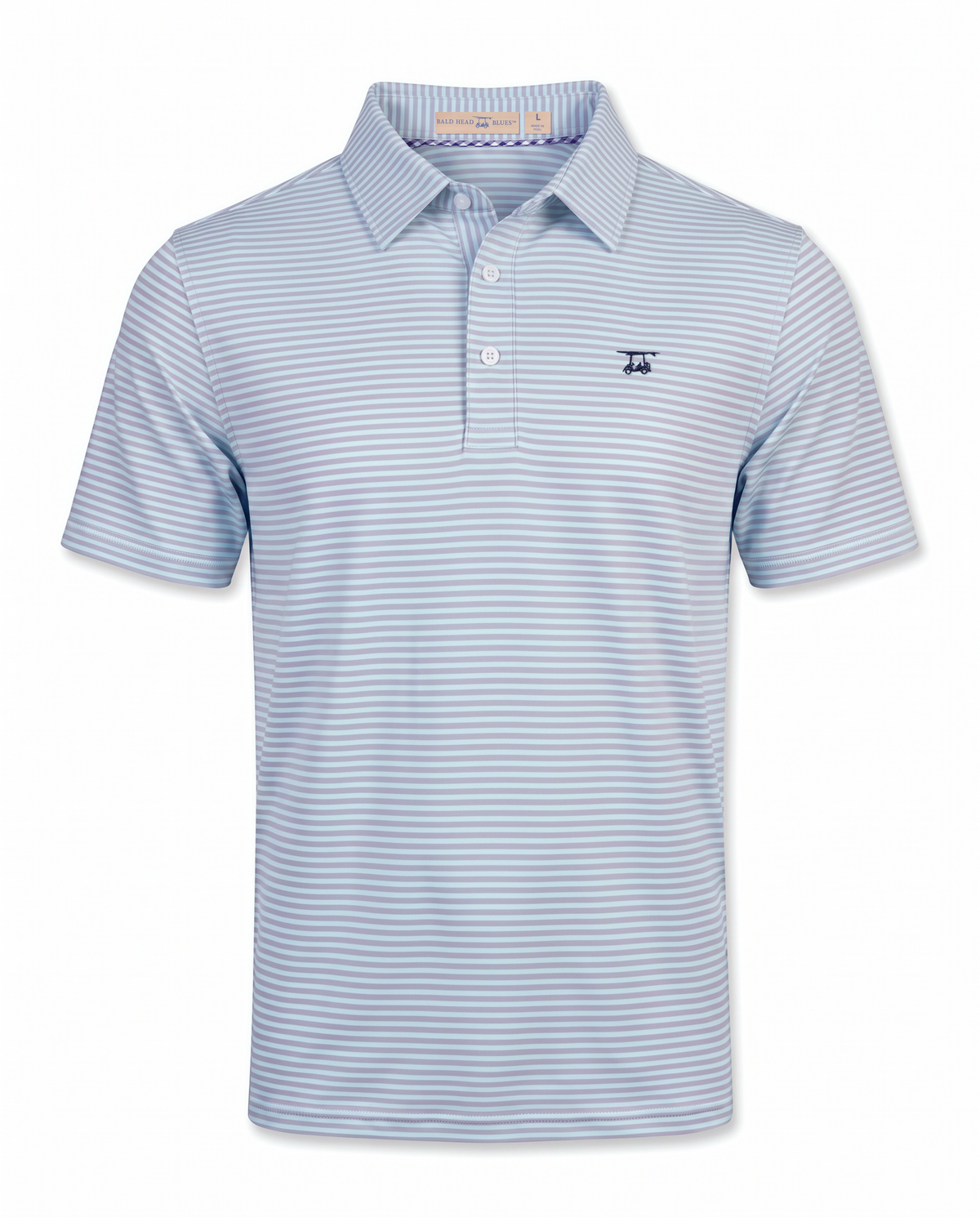 Albatross Polo Aruba/Lavender Feeder Stripe front
