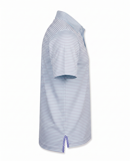 Albatross Polo Feeder Stripe - Aruba/Lavender - Side