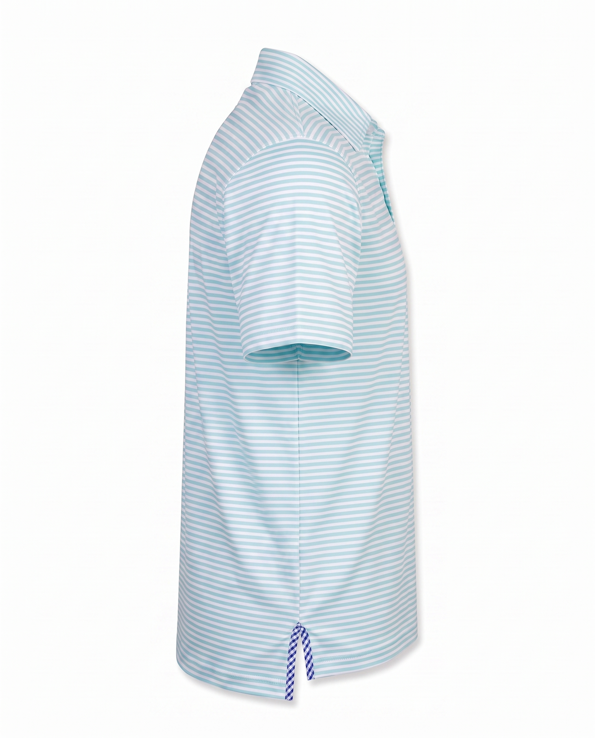 Albatross Polo Feeder Stripe - Aruba/White - Side