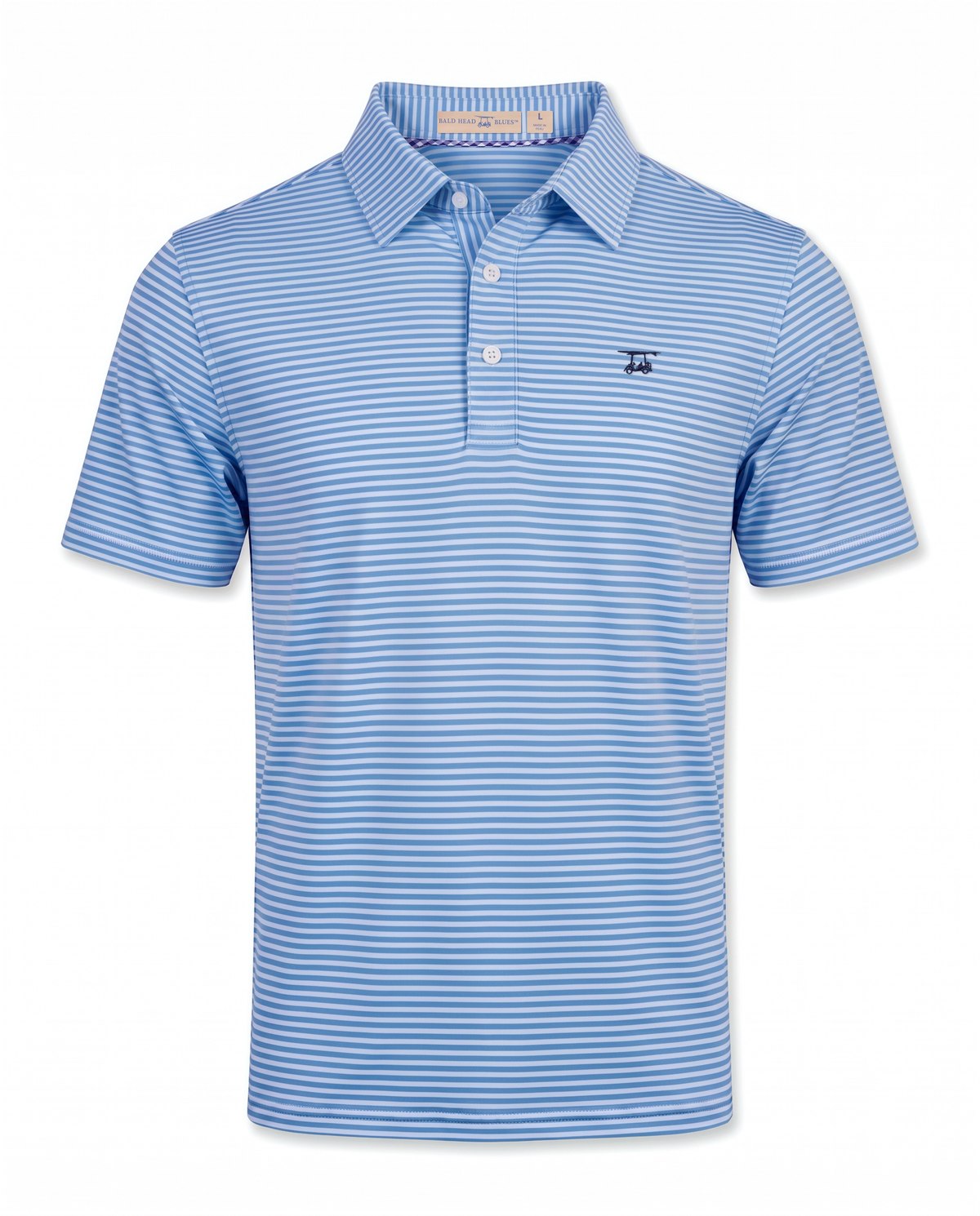 Albatross Polo Azure Blue/Bell Feeder Stripe front