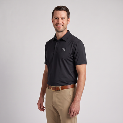 Albatross Polo Black on model angled