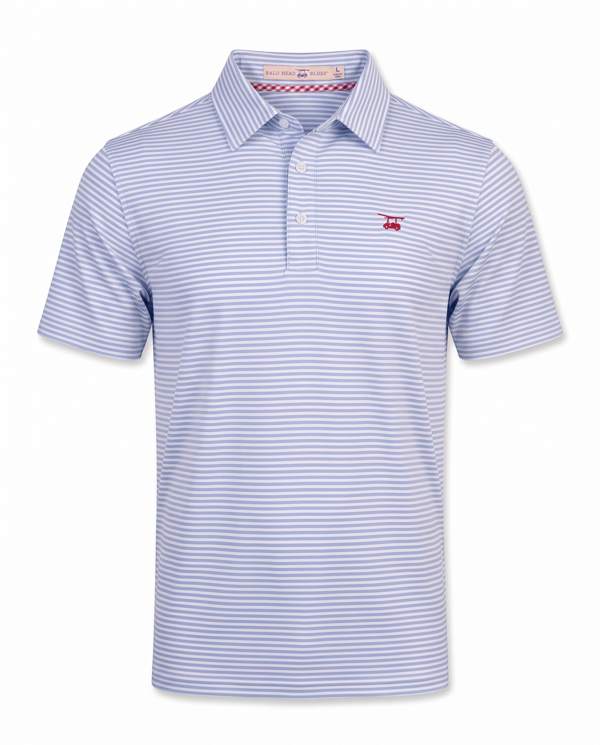 Albatross Polo Feeder Stripe - Bell/White - Front