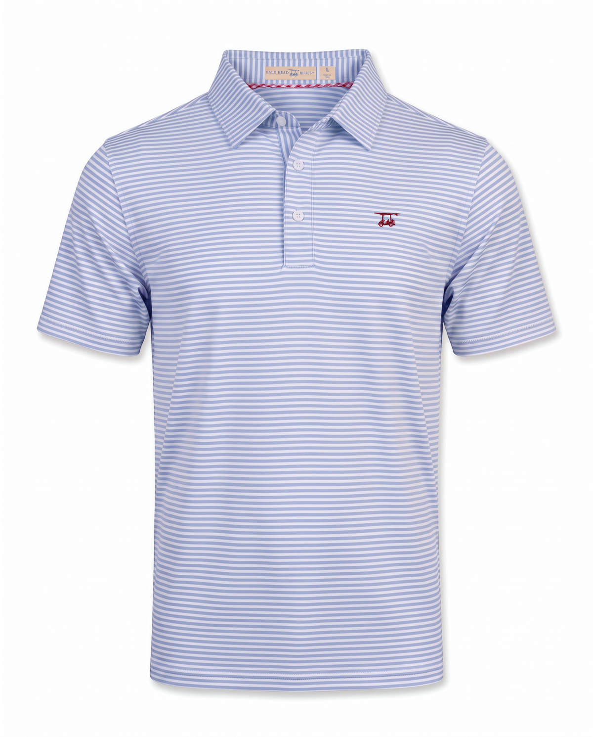 Albatross Polo Bell/White Feeder Stripe front